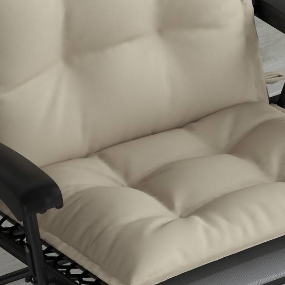 Set de coussins pour transat, polyester, beige, 50 x 116 x 5 cm - PANGIVO - Image 8