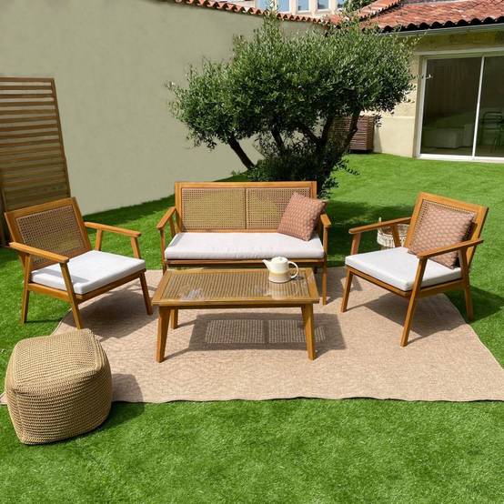 Gazon synthétique 1x5m hauteur 30mm vert Beau Rivage - Image 5