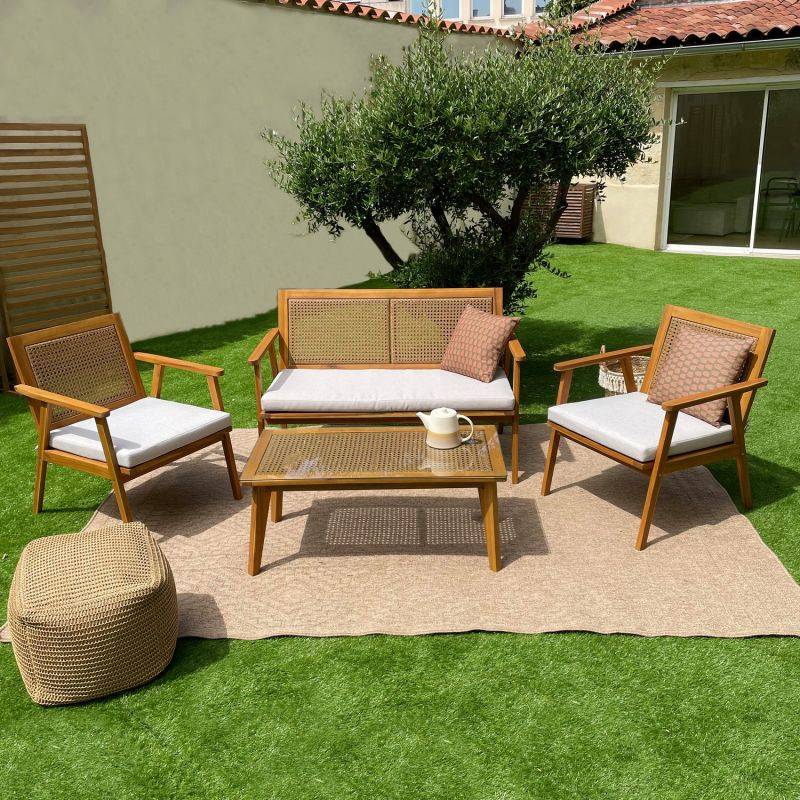 Gazon synthétique 1x5m hauteur 30mm vert Beau Rivage - Image 5