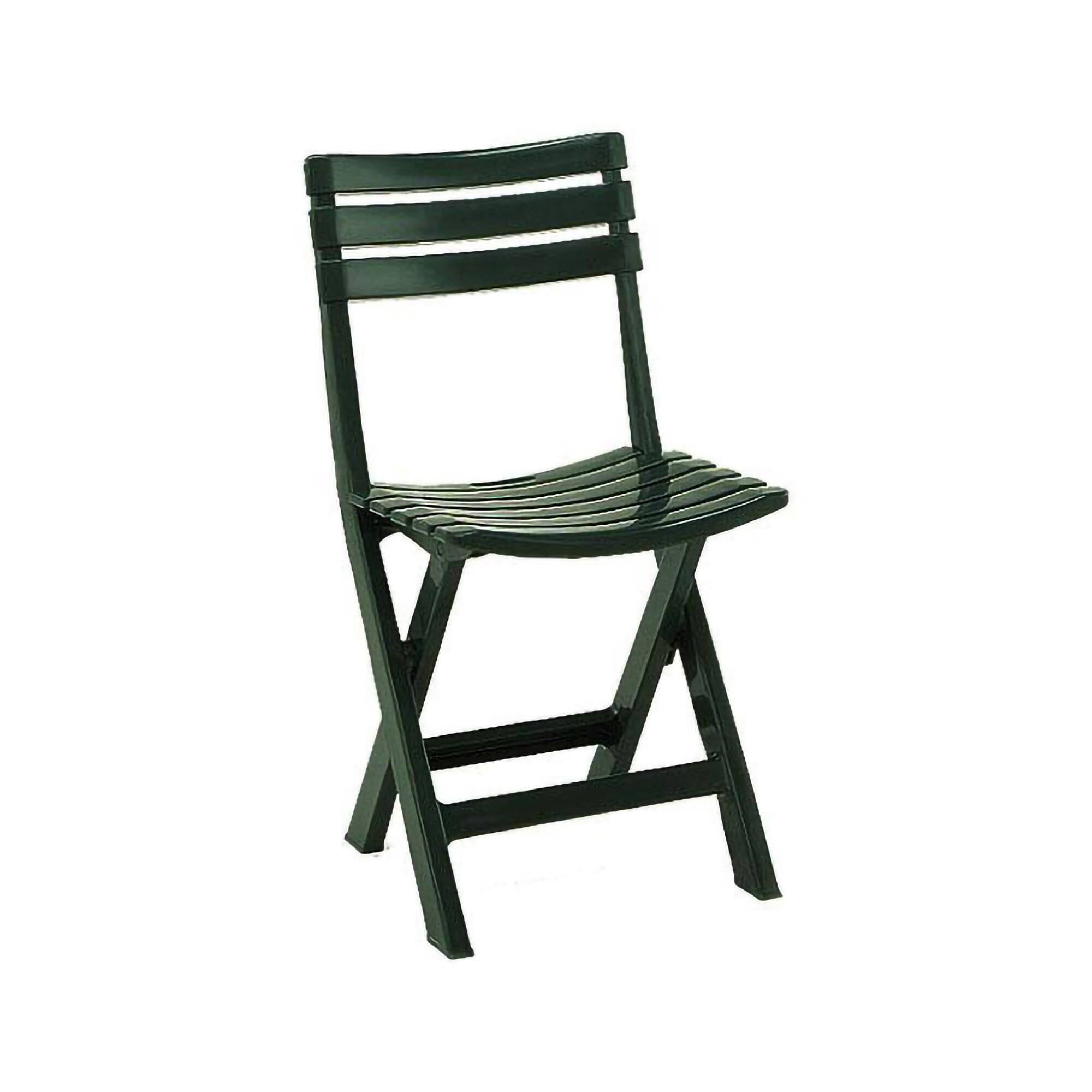 Dmora - Chaise d'extérieur Terni, Siège de jardin pliant, Chaise pour table à manger, Fauteuil d'extérieur, 100% Made in Italy, 44x41h78 cm, Vert - Dmora - Image 1