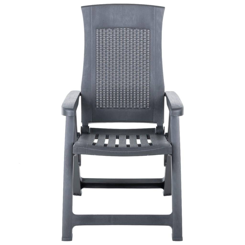 Prolenta Premium - Chaises de jardin plastique anthracite 59 x 67 x 106 cm - Prolenta premium p396.0 - Image 3