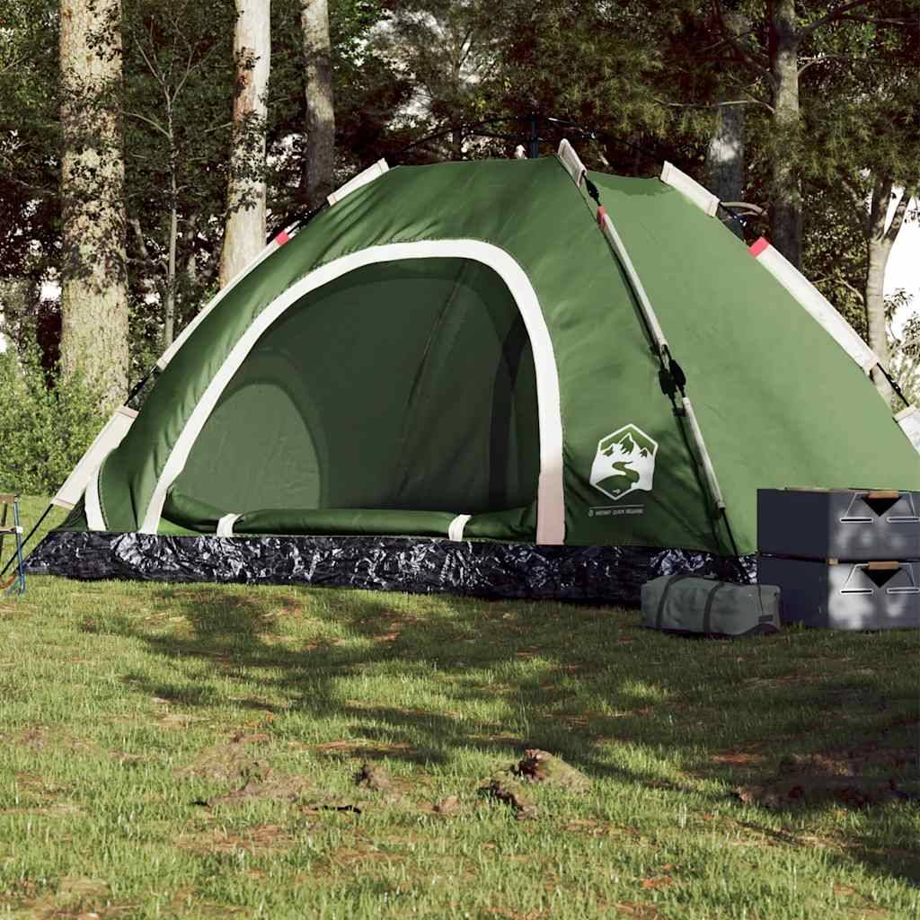 Tente Dôme 5 Personnes – 250x250x155 Cm, Polyester 190T PU, Imperméable, Montage Rapide, 2 Entrées, 4 Kg