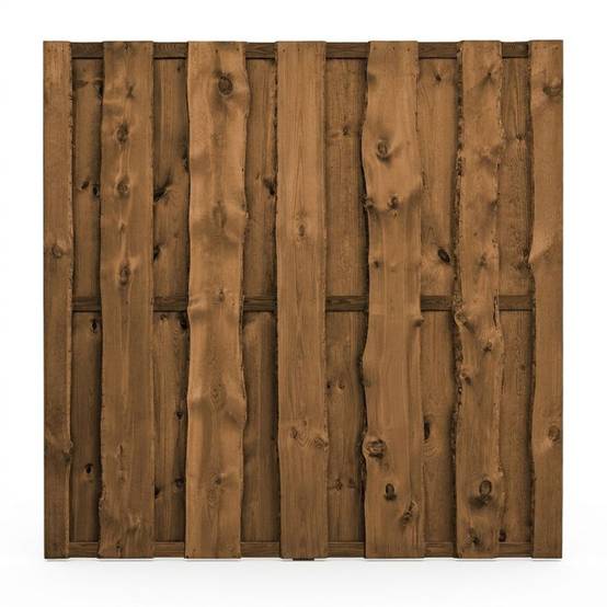 ART-GARDEN - Panneau claustra occultant bois foncé 180 x 180 cm - Image 1