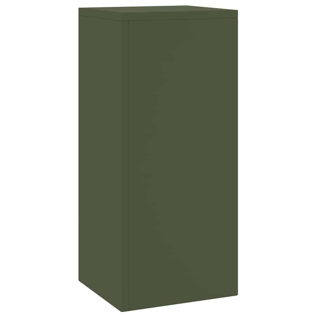 Lot de 2 Supports de pots hauts en Acier Durables et décoratifs pour Jardin et Balcon Vert Olive 24x24x55 cm – ComfortXL Outdoor Living - Image 5