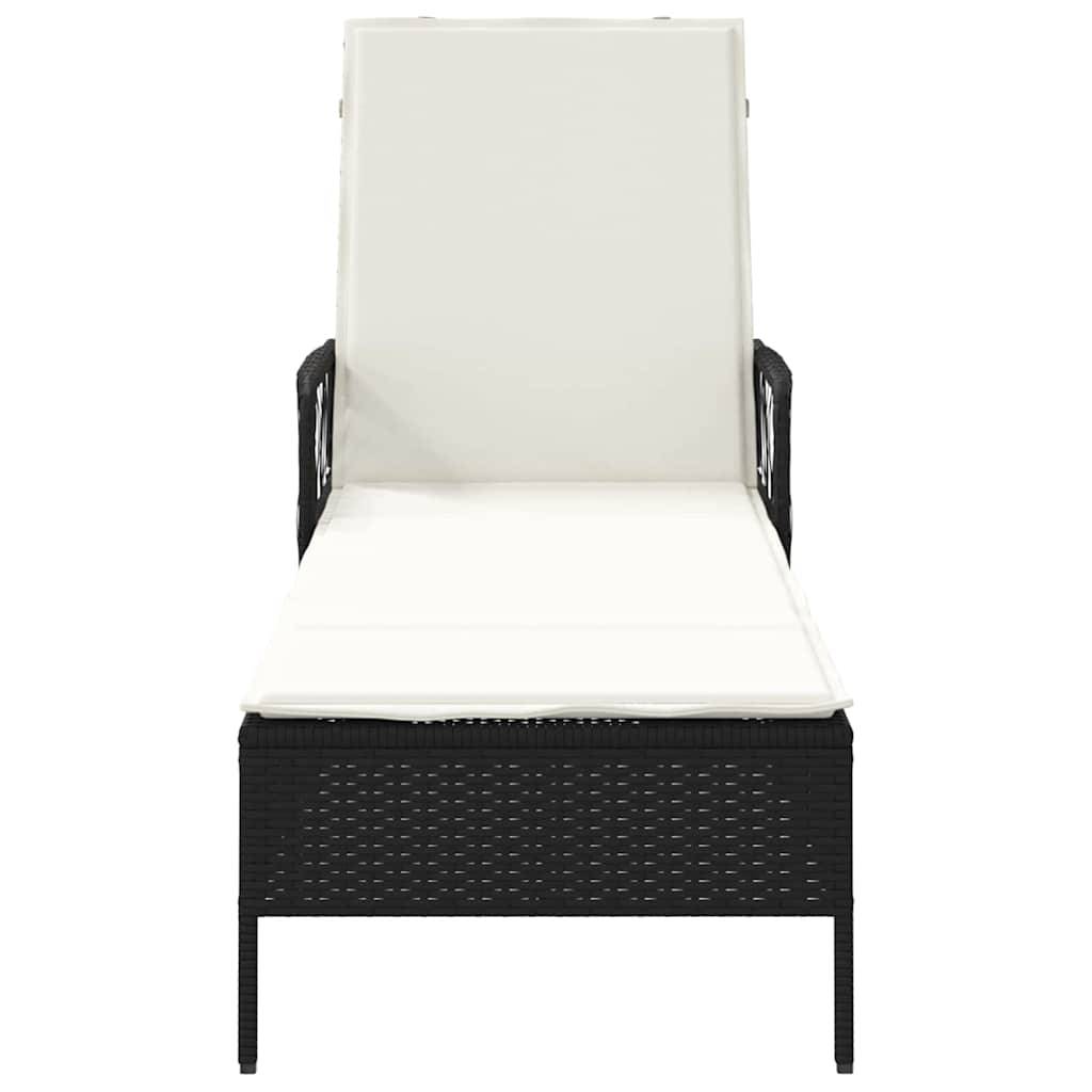 Vidaxl - Transat polyrotin Noir et blanc crème vidaXL 365425 - Image 7