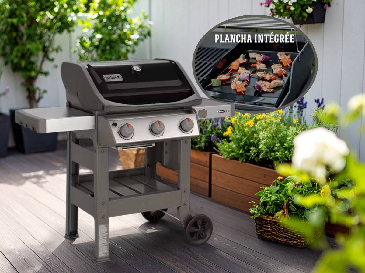 Weber - Barbecue gaz Weber Spirit II E-310 + plancha + Housse - Image 3