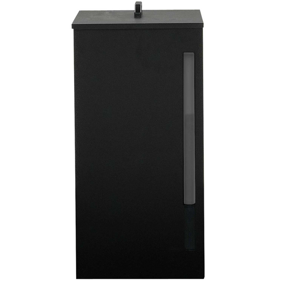IDMARKET - Réservoir à granulés 45 kg noir rangement à pellets 36 x 36 x 76 cm - Image 3