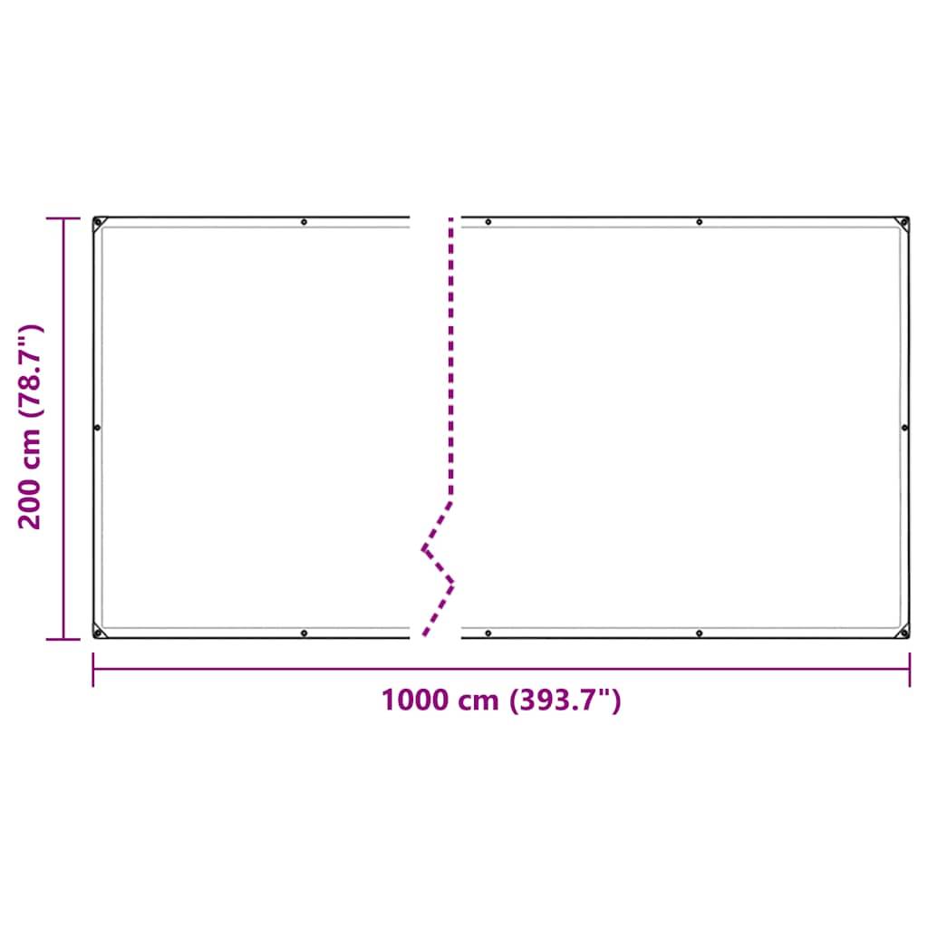 Vidaxl - Couverture végétale avec œillets 2x10 m PVC vidaXL 3308721 - Image 3