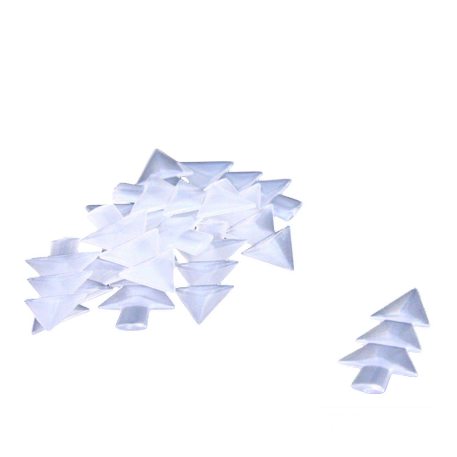 Atmosphera - Décorations pour sapin de noël - Sapin - Blanc irisé - Atmosphera