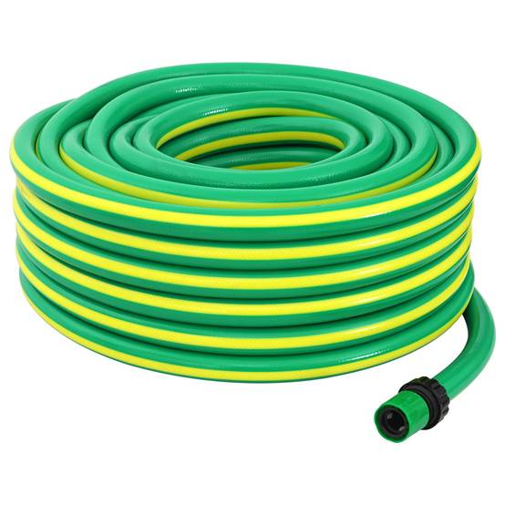 Vidaxl - Tuyau de jardin 5 couches Vert et jaune 3/4'' 10 m PVC vidaXL 42035821 - Image 1