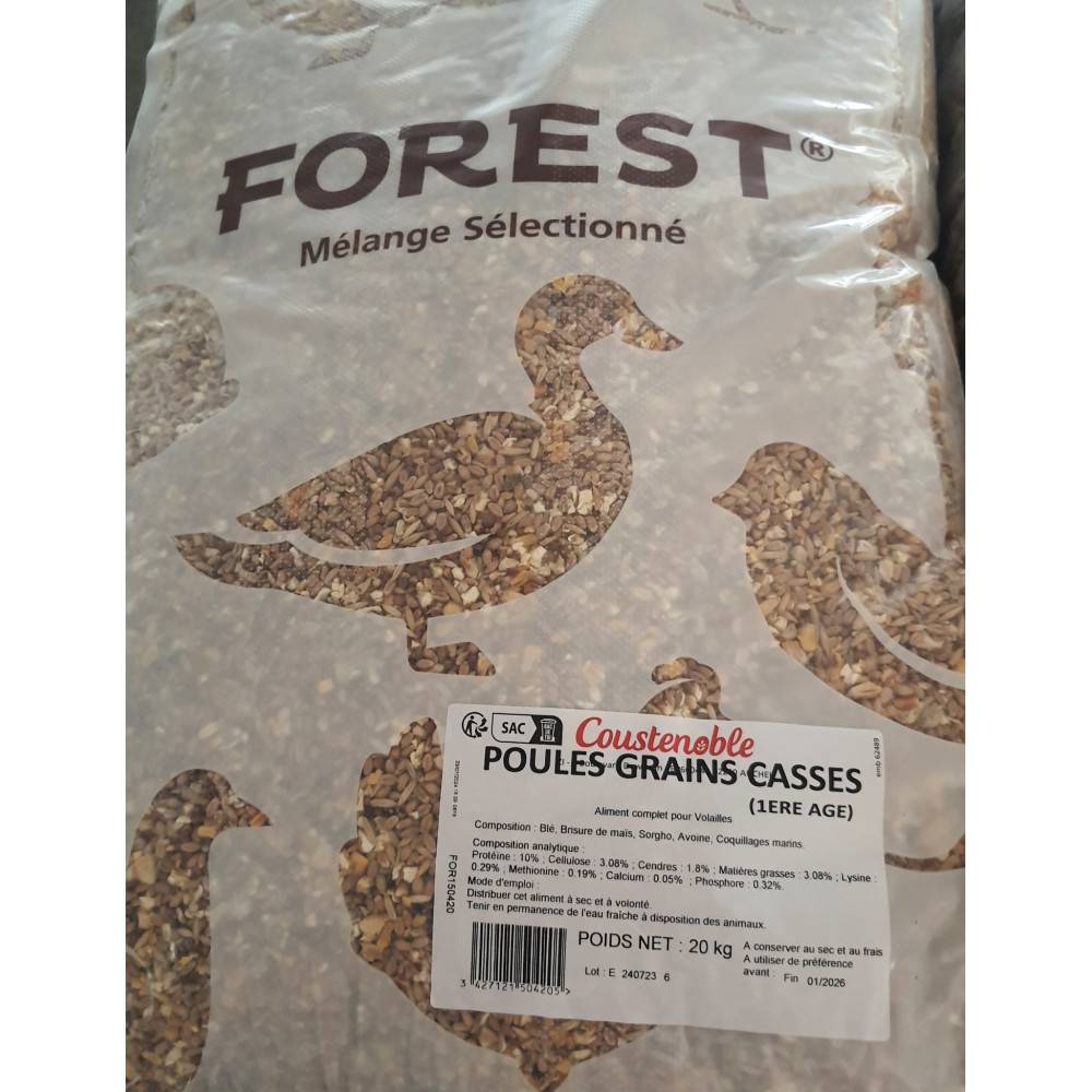 Coustenoble - Alimentation Basse cour 1 er âge  poule Ardennes 20 kg - Image 1
