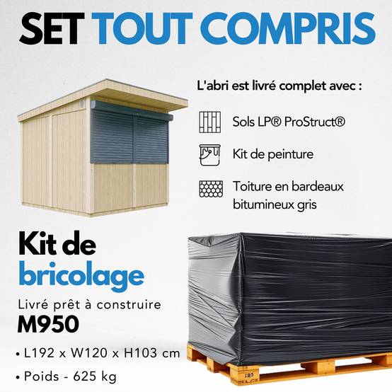 Timbela - Grand stand marché avec comptoir 5,9 m² / H240x248x305 cm - Bar jardin, kiosque extérieur - Abri de Jardin Qualité Premium - Timbela M950-TERRA BROWN - Image 10