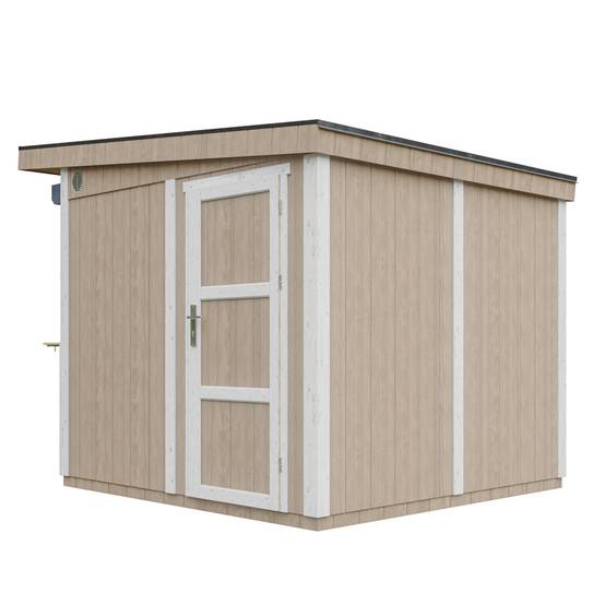 Timbela - Grand stand marché avec comptoir 5,9 m² / H240x248x305 cm - Bar jardin, kiosque extérieur - Abri de Jardin Qualité Premium - Timbela M950-TERRA BROWN - Image 3