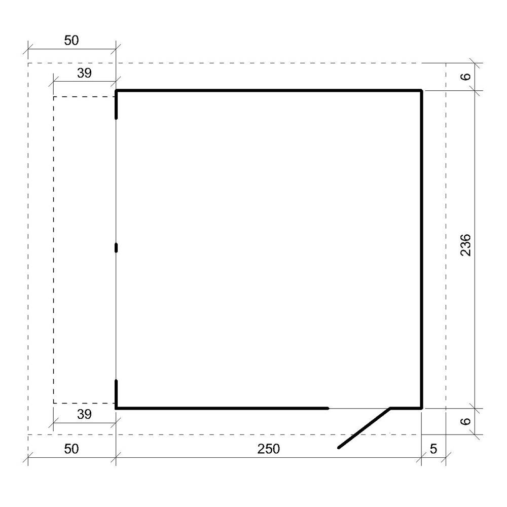 Timbela - Grand stand marché avec comptoir 5,9 m² / H240x248x305 cm - Bar jardin, kiosque extérieur - Abri de Jardin Qualité Premium - Timbela M950-TERRA BROWN - Image 5