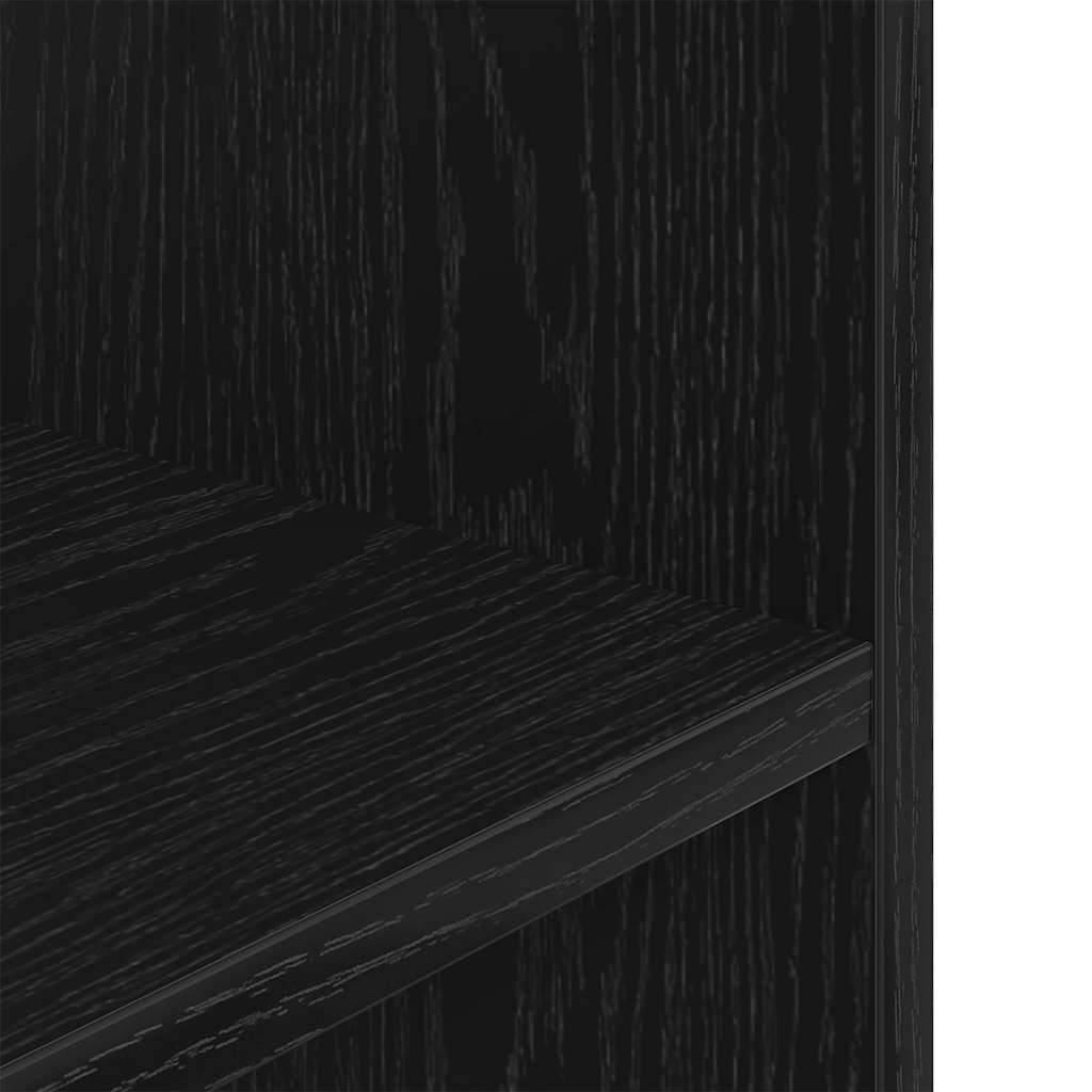 Support d'aquarium compact Chêne Noir avec 3 Niveaux de Rangement 60x30x60 cm - ComfortXL Outdoor Living - Image 8