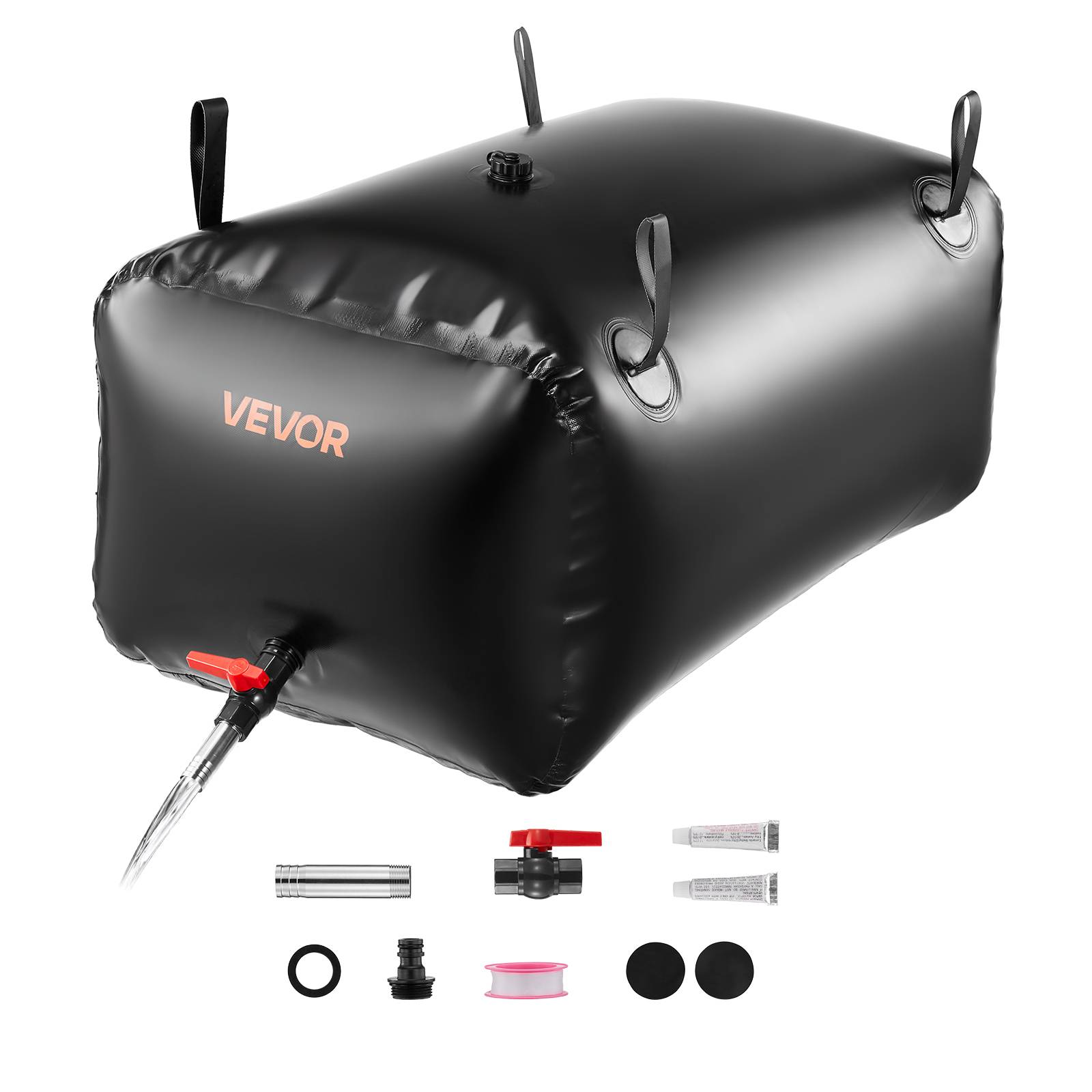 Vevor - VEVOR Réservoir d'Eau Souple Vessie de Stockage Eau Pliable en PVC 240 L Noir - Image 1