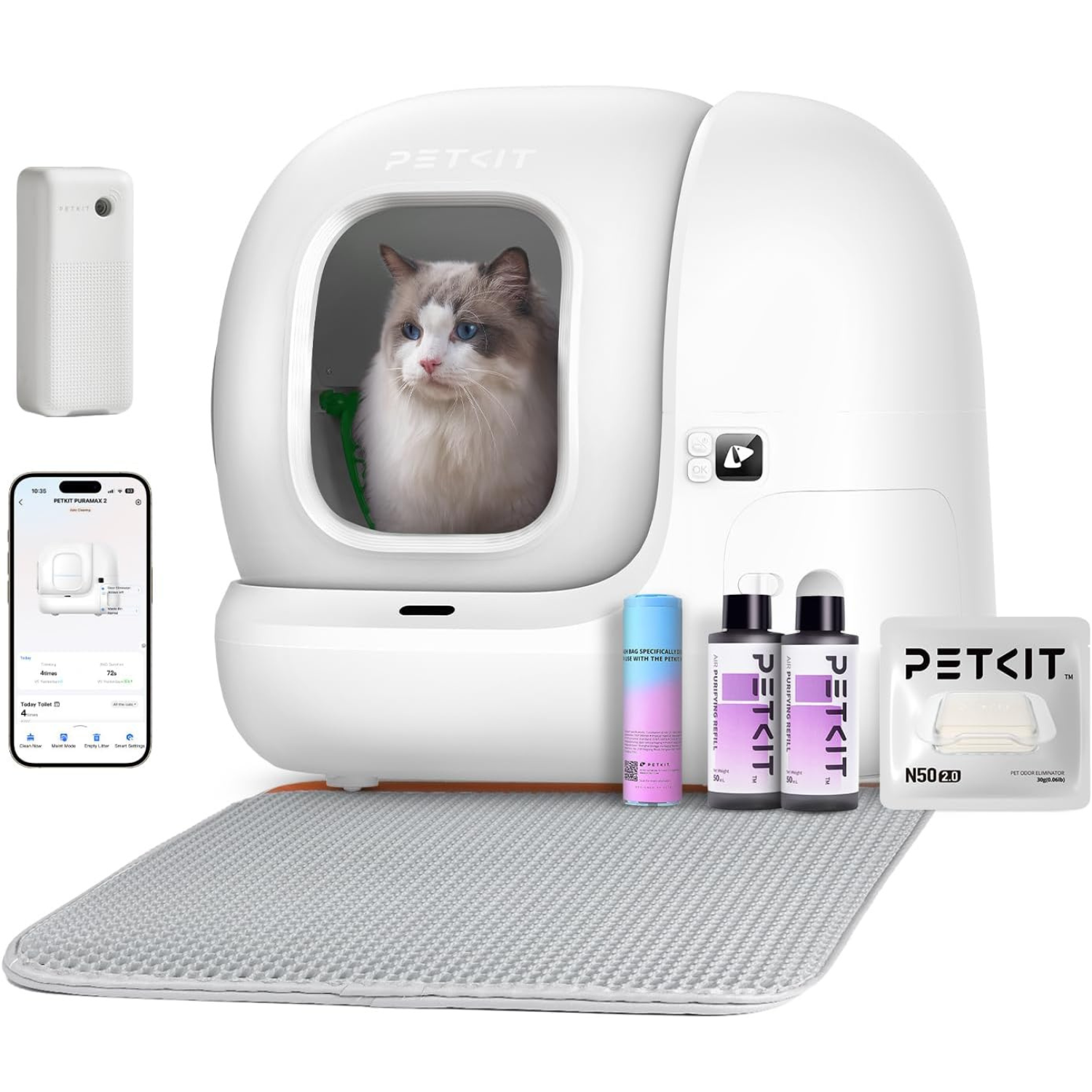 Petkit - Litière autonettoyante connectée PURAMAX 2 grande capacité – Petkit - Image 1