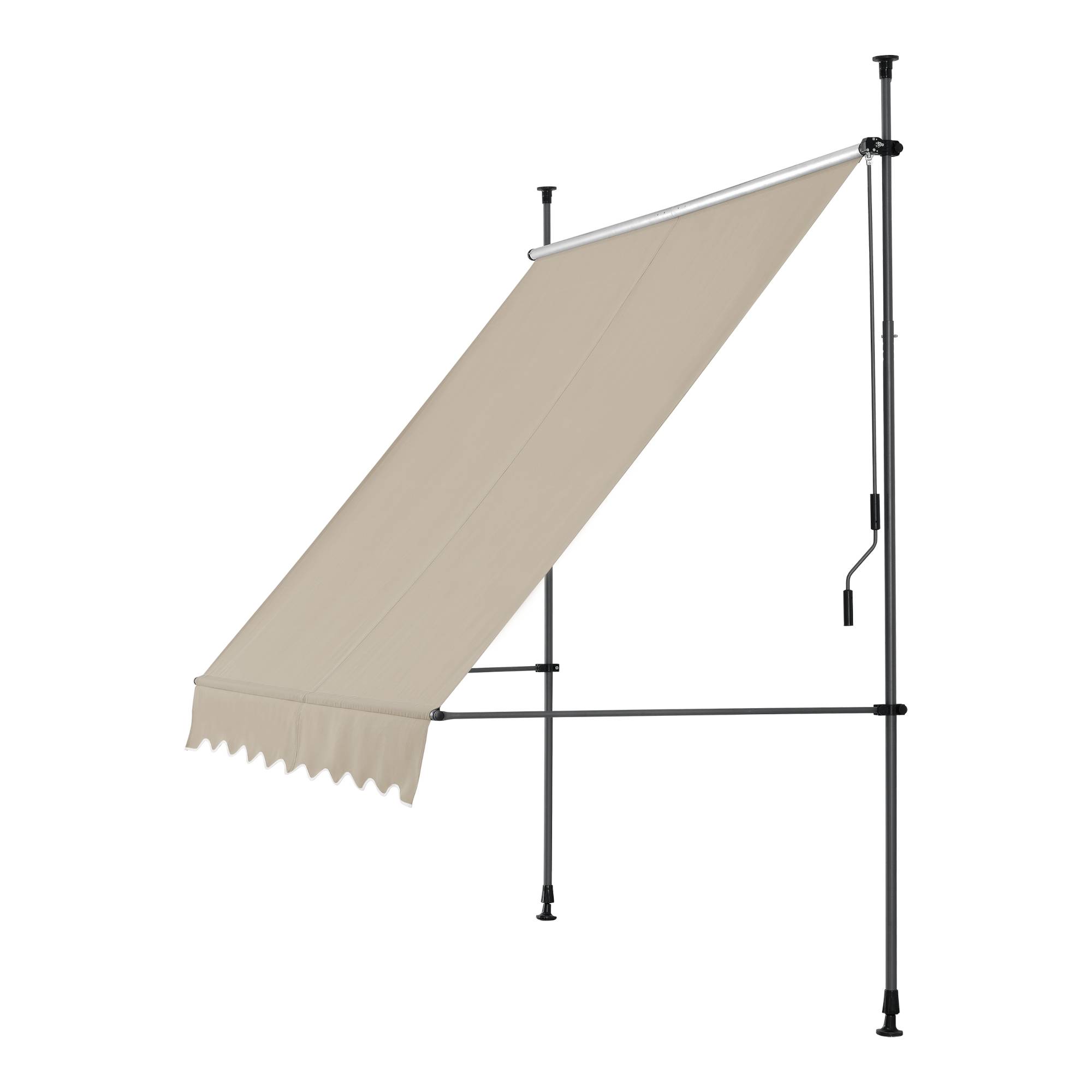 Pro.Tec - Store Banne Manuel Auvent Téléscopique 400 x 120 x 220-309 cm Sable  [pro.tec] - Image 3