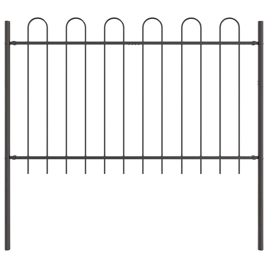 PANGIVO - Clôture de jardin acier gris 170 x 3.4 x 150 cm - PANGIVO - Image 2