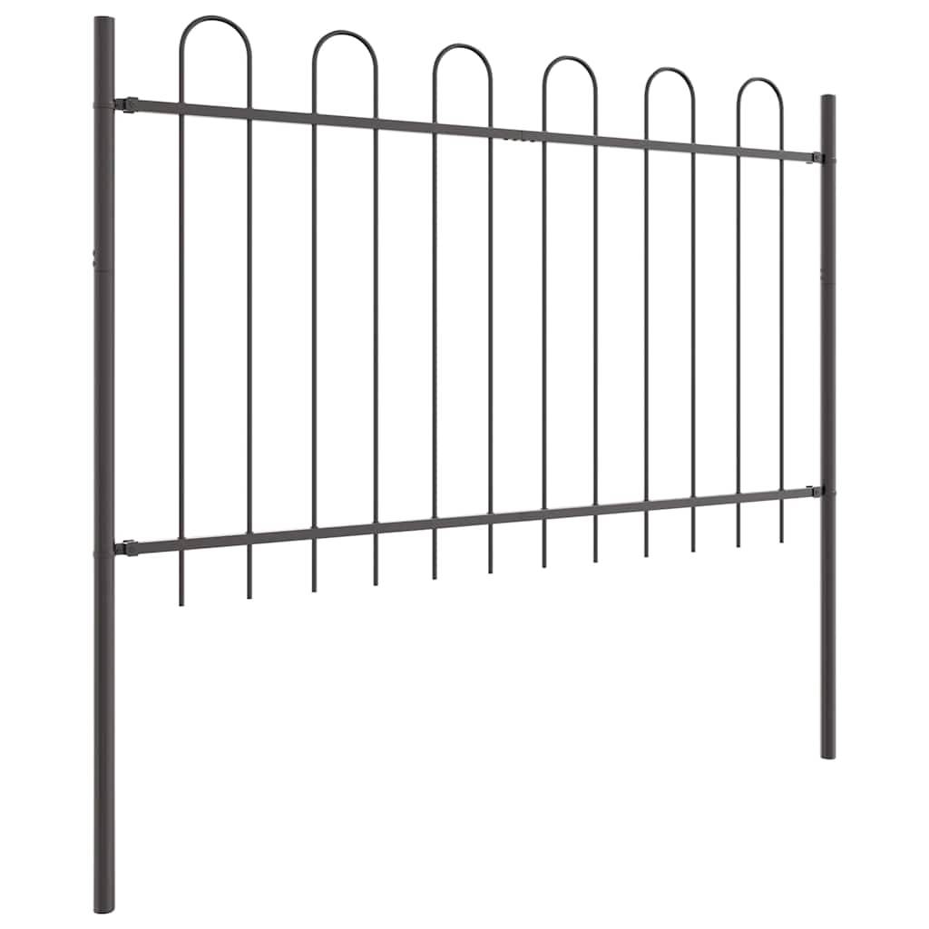 PANGIVO - Clôture de jardin acier gris 170 x 3.4 x 150 cm - PANGIVO - Image 4