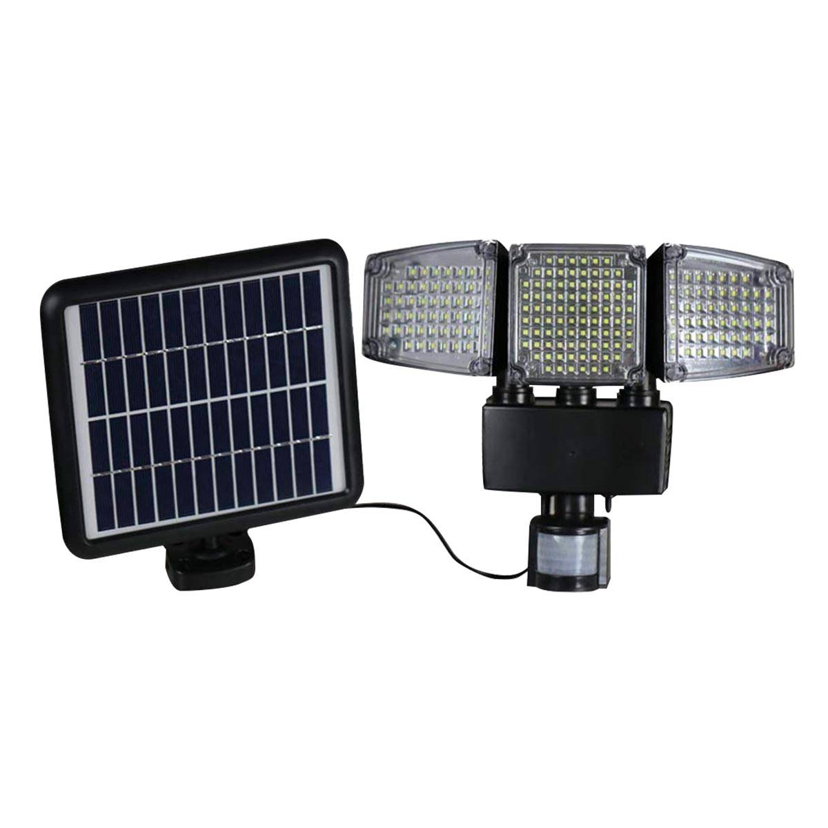 Lumisky - Projecteur solaire avec détecteur BLACKBURN Noir Plastique 12W - Image 1