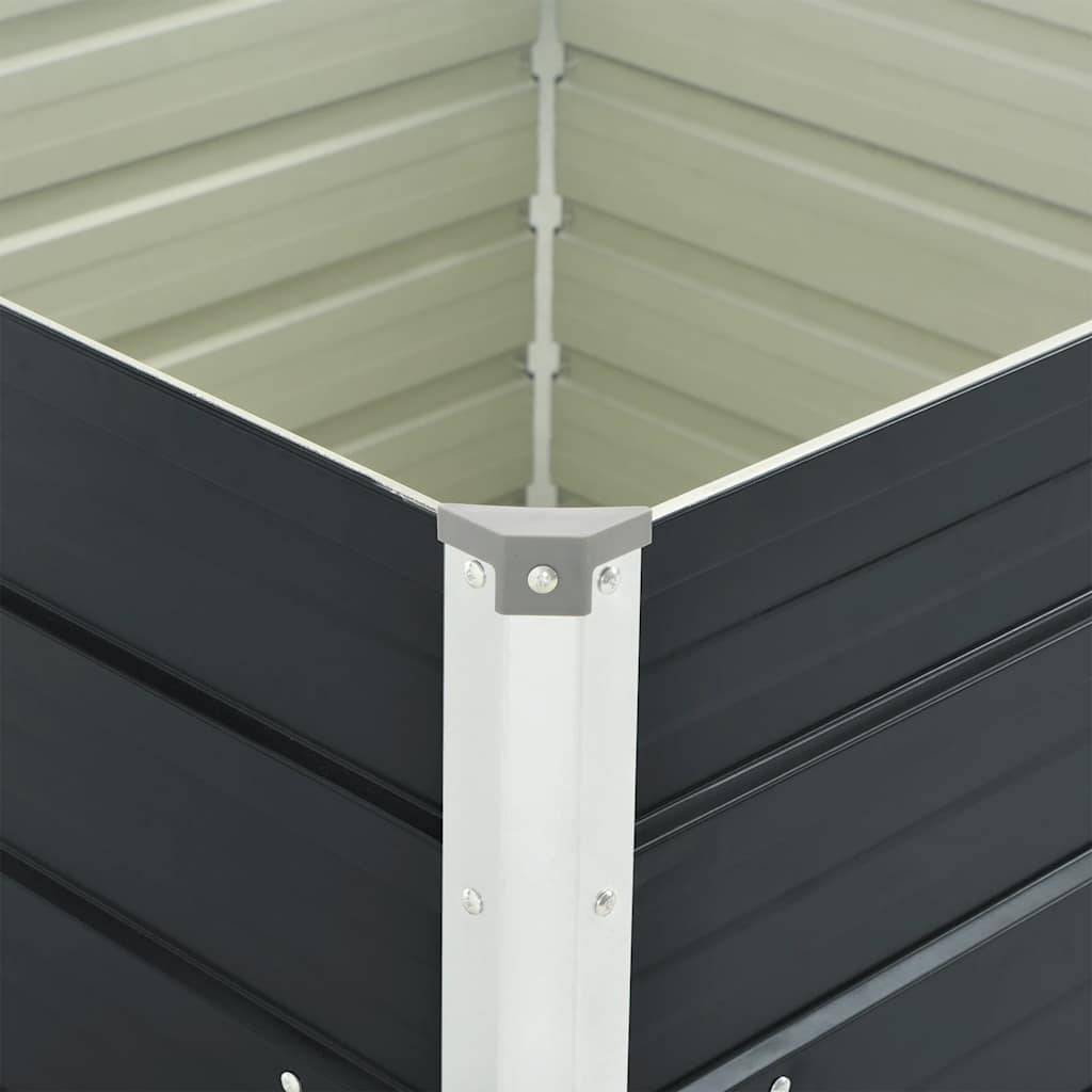 Vidaxl - Jardinière surélevée Anthracite 100x100x77 cm Acier galvanisé vidaXL 45725 - Image 5