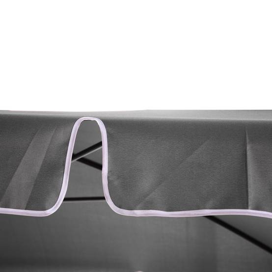 Parasol rectangulaire inclinable aluminium polyester balcon protection 198cm gris - ComfortXL Outdoor Living - Image 10