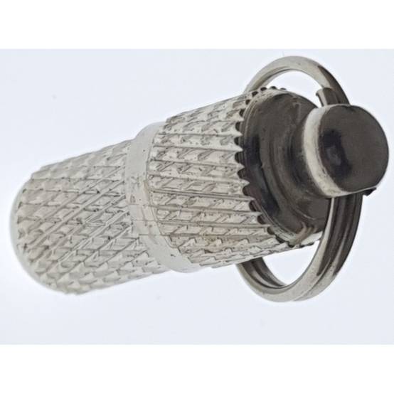 1 tube porte adresse pour collier pour chien et chat - couleur argent - Image 2