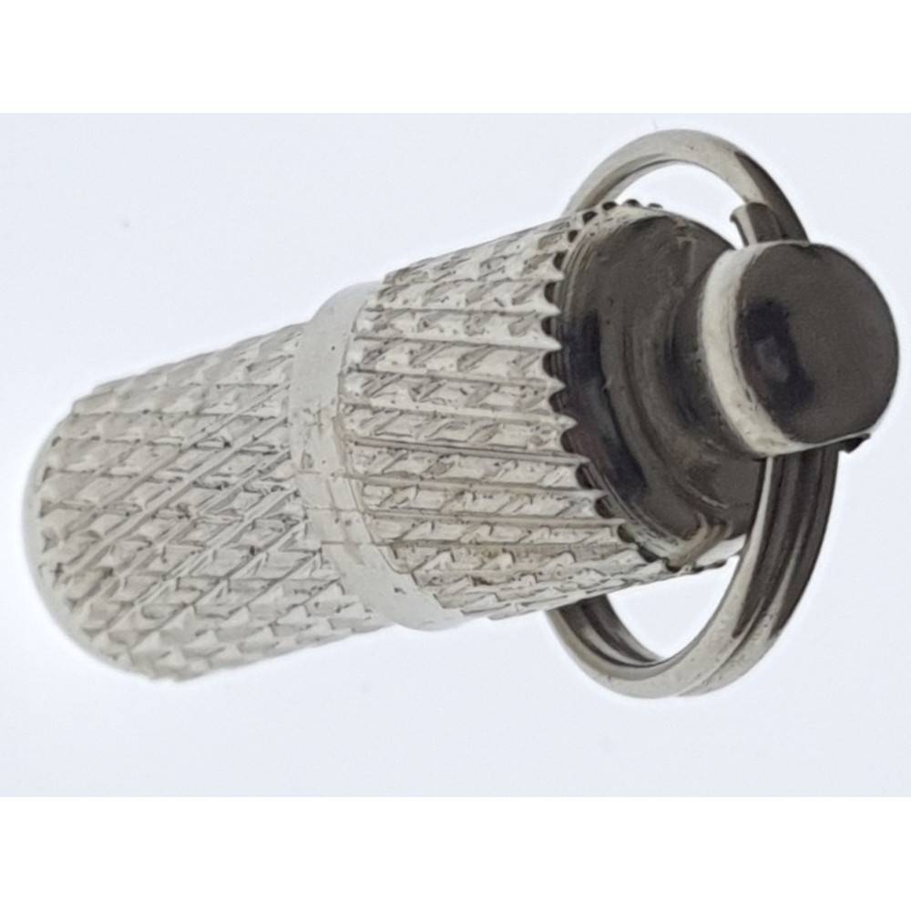 1 tube porte adresse pour collier pour chien et chat - couleur argent - Image 2