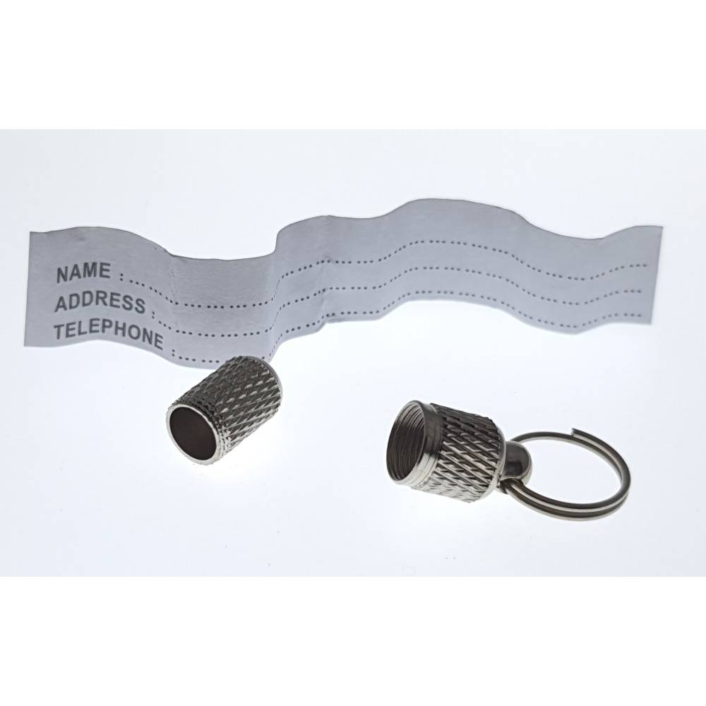 1 tube porte adresse pour collier pour chien et chat - couleur argent - Image 4