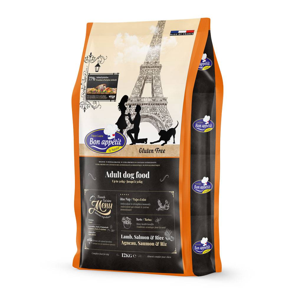 0 - Croquettes pour chien adulte à l’agneau Bon Appétit 12kg