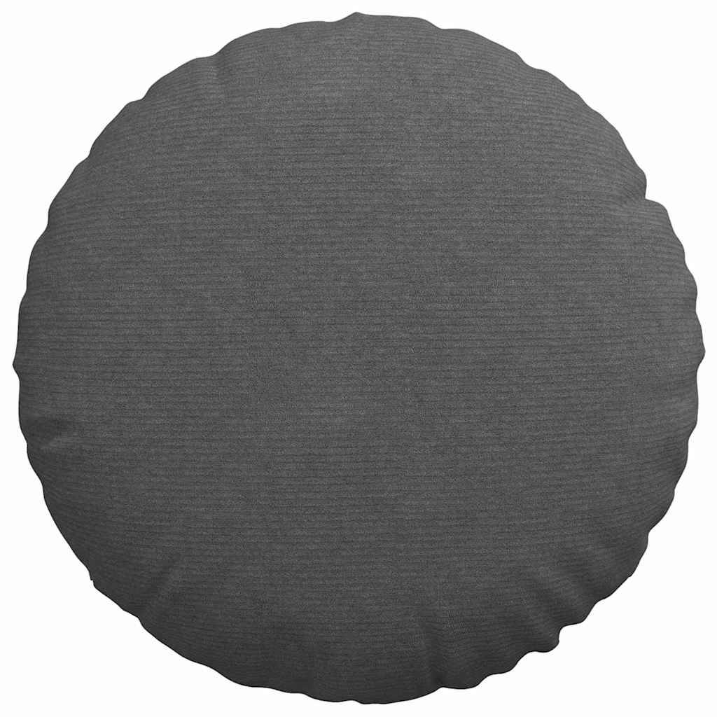 Coussins de siège velours côtelé gris foncé 80 x 80 x 29 cm - PANGIVO - Image 6