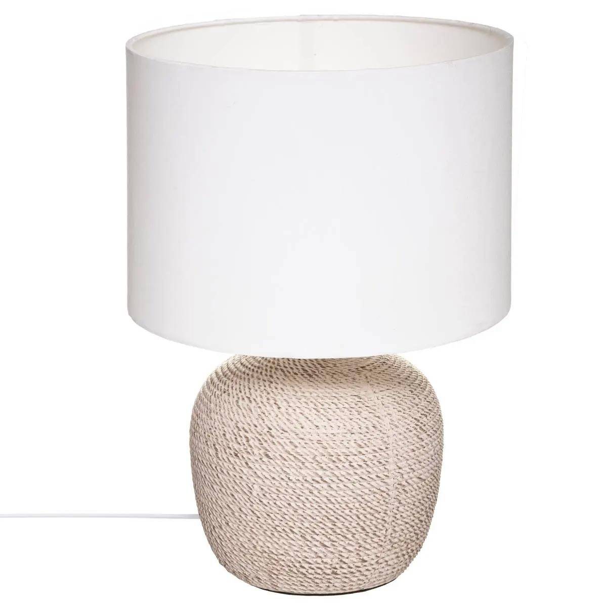 Lampe à Poser en Céramique "Davia" 39cm Blanc - Image 1
