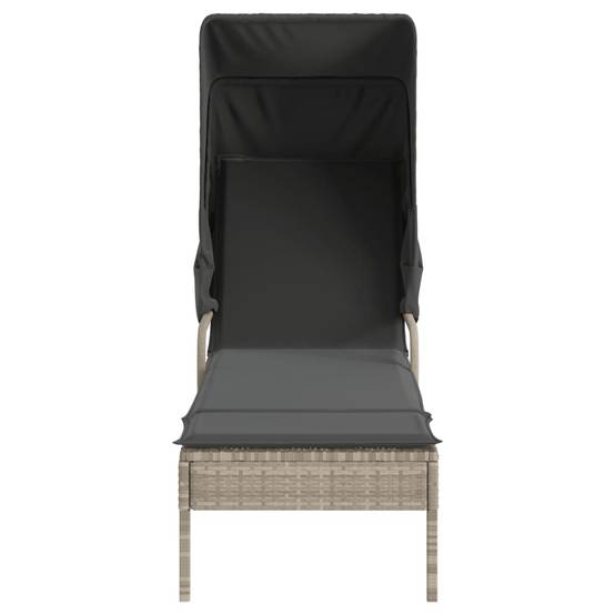 Store banne rotin gris 62 x 200 x 130 cm - Prolenta premium p3131.4 - Image 4