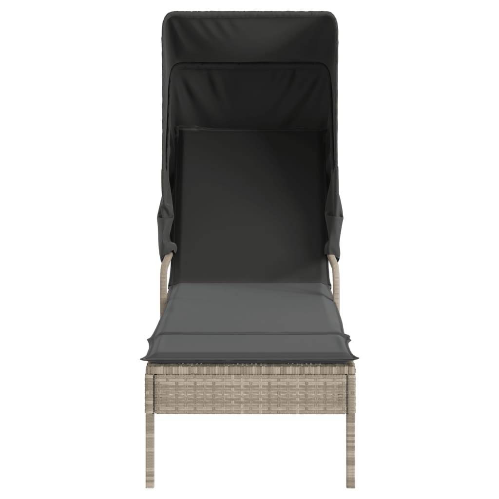 Store banne rotin gris  62 x 200 x 130 cm  - Prolenta premium p3131.4 - Image 4