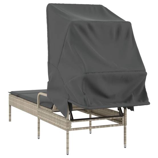 Store banne rotin gris 62 x 200 x 130 cm - Prolenta premium p3131.4 - Image 6