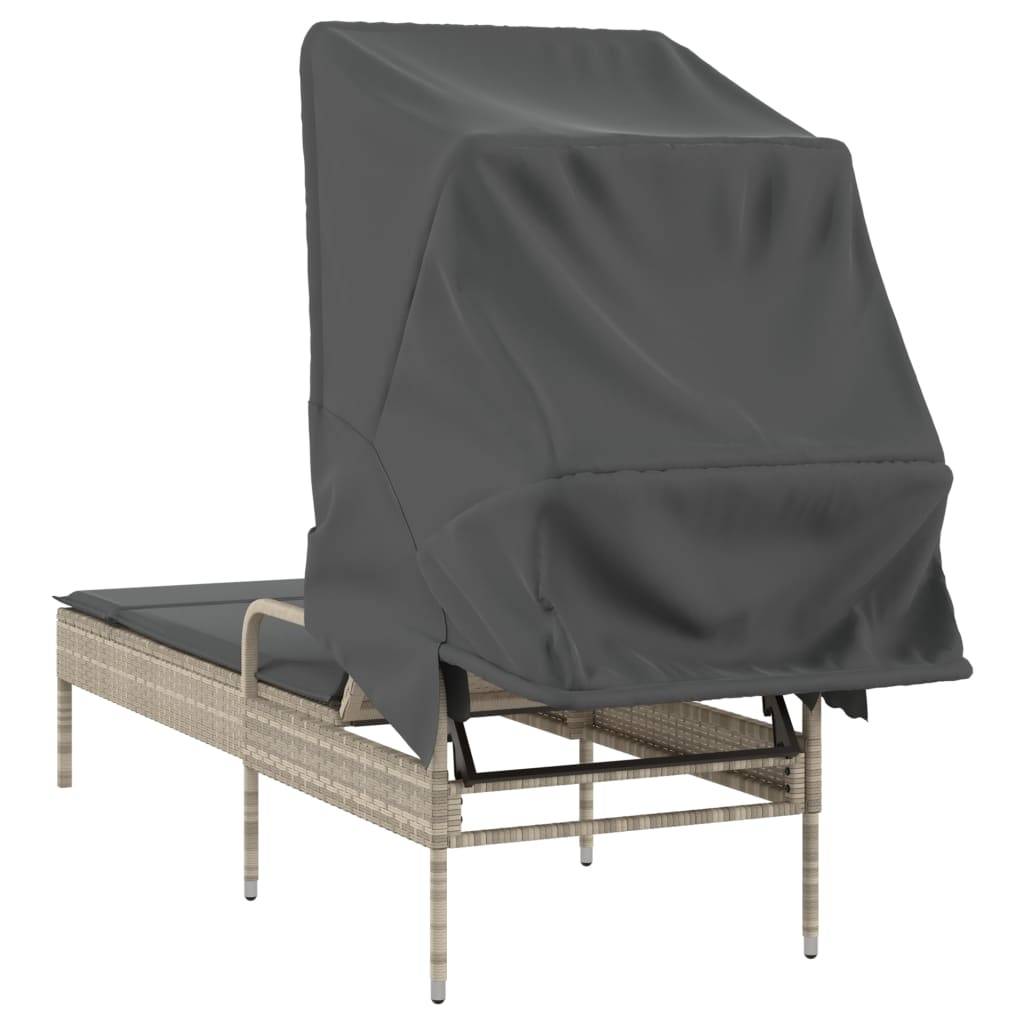 Store banne rotin gris  62 x 200 x 130 cm  - Prolenta premium p3131.4 - Image 6