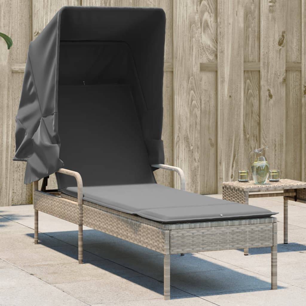 Store banne rotin gris  62 x 200 x 130 cm  - Prolenta premium p3131.4 - Image 2