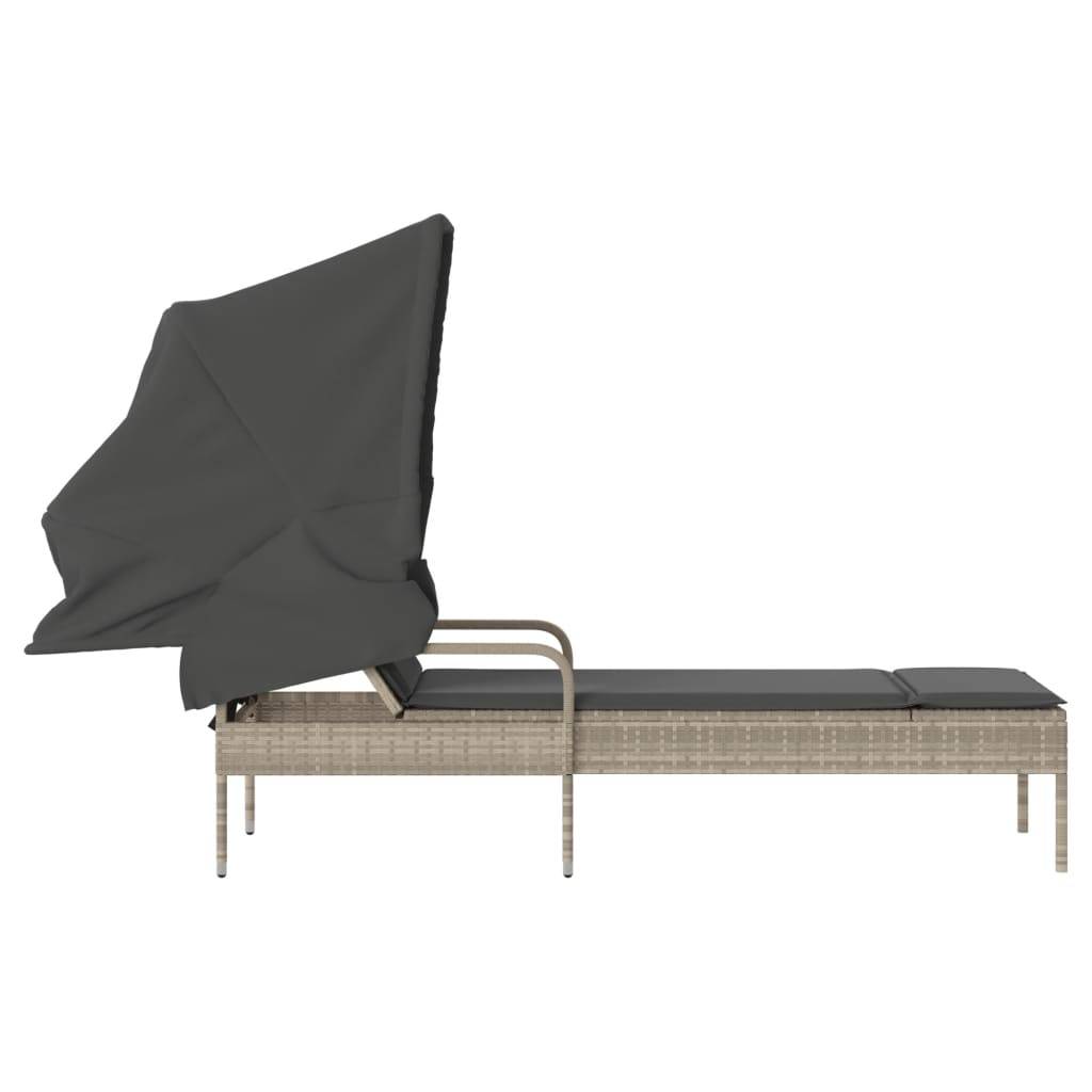 Store banne rotin gris  62 x 200 x 130 cm  - Prolenta premium p3131.4 - Image 5