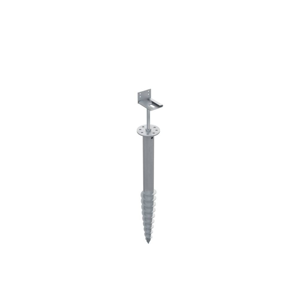 Vis de Fondation SPIRAL - Pour Terrasse - Hauteur : 80cm - Support en L inclus - Fixation Sans Beton - Image 2