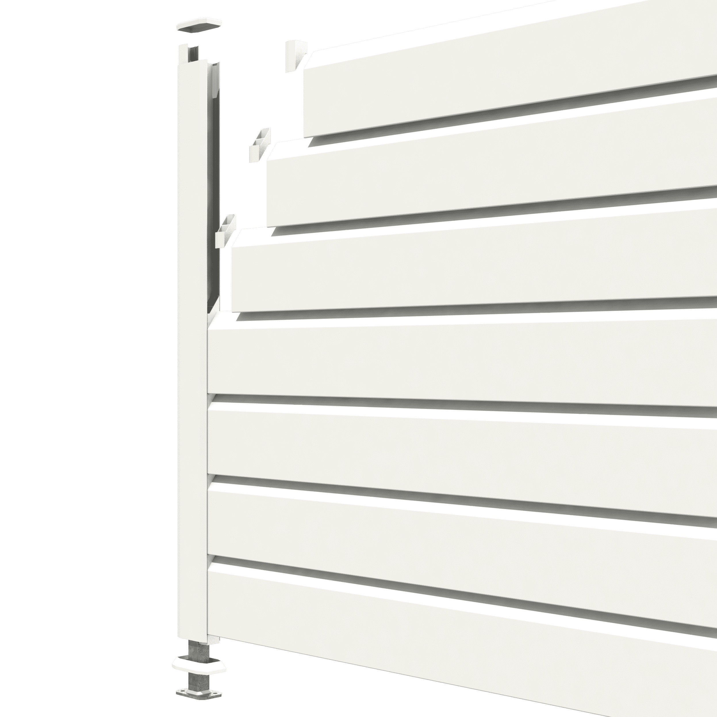 Closea - Kit départ clôture PVC blanc – lg : 1m50 x ht : 1m30 Closea - Image 4
