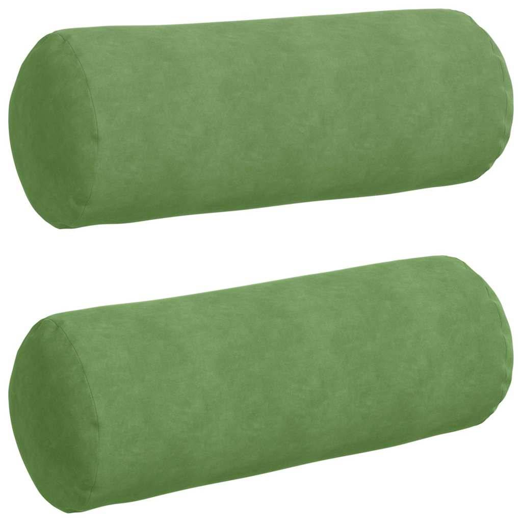 ComfortXL - Lot de 2 Traversins Déco Velours Côtelé Confortable Housse Amovible pour Salon Vert Clair 25x70 cm – ComfortXL Outdoor Living - Image 2