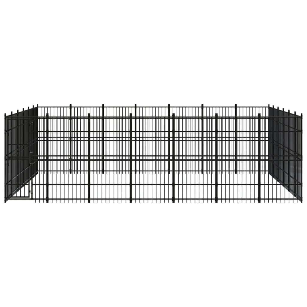 Vidaxl - Chenil D'Extérieur Pour Chiens Acier 38,71 M² - vidaXL - Image 1