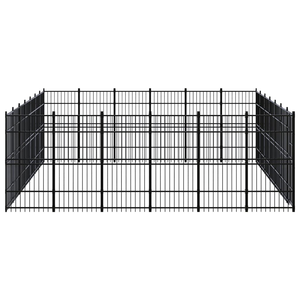 Vidaxl - Chenil D'Extérieur Pour Chiens Acier 38,71 M² - vidaXL - Image 3