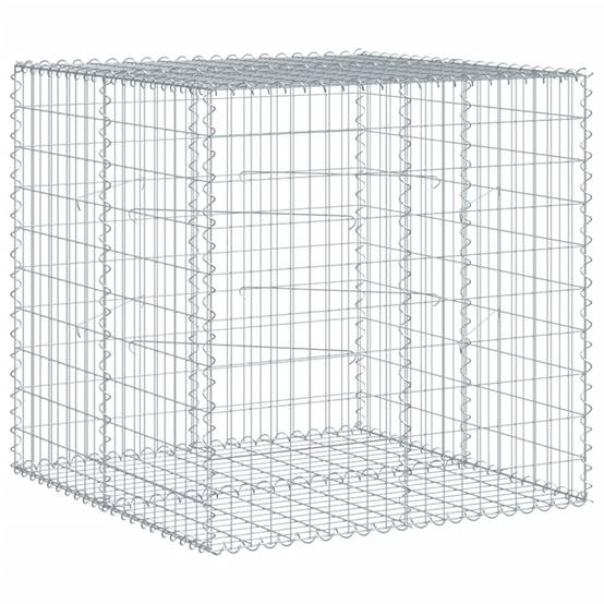 Vidaxl - Panier gabion avec couvercle 100x100x100 cm fer galvanisé vidaXL 3295190 - Image 2