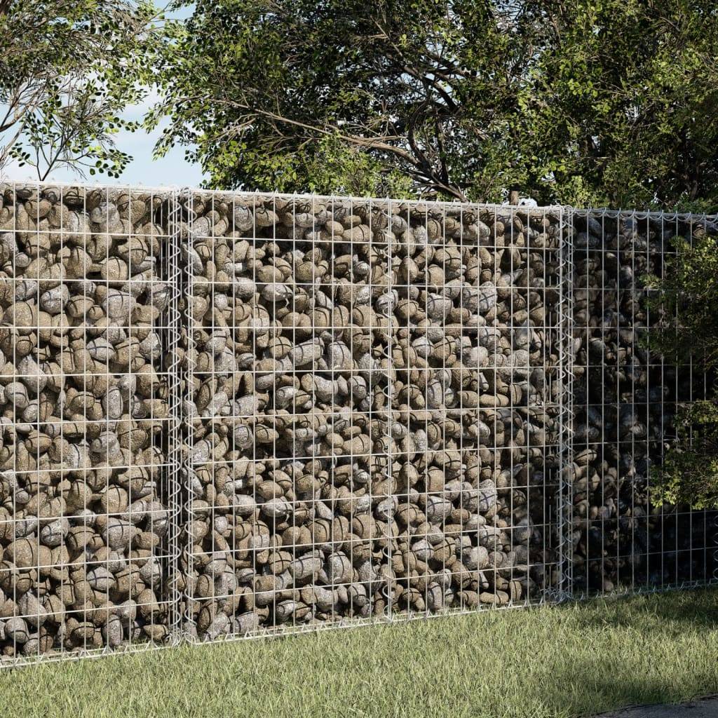 Vidaxl - Panier gabion avec couvercle 100x100x100 cm fer galvanisé vidaXL 3295190 - Image 1