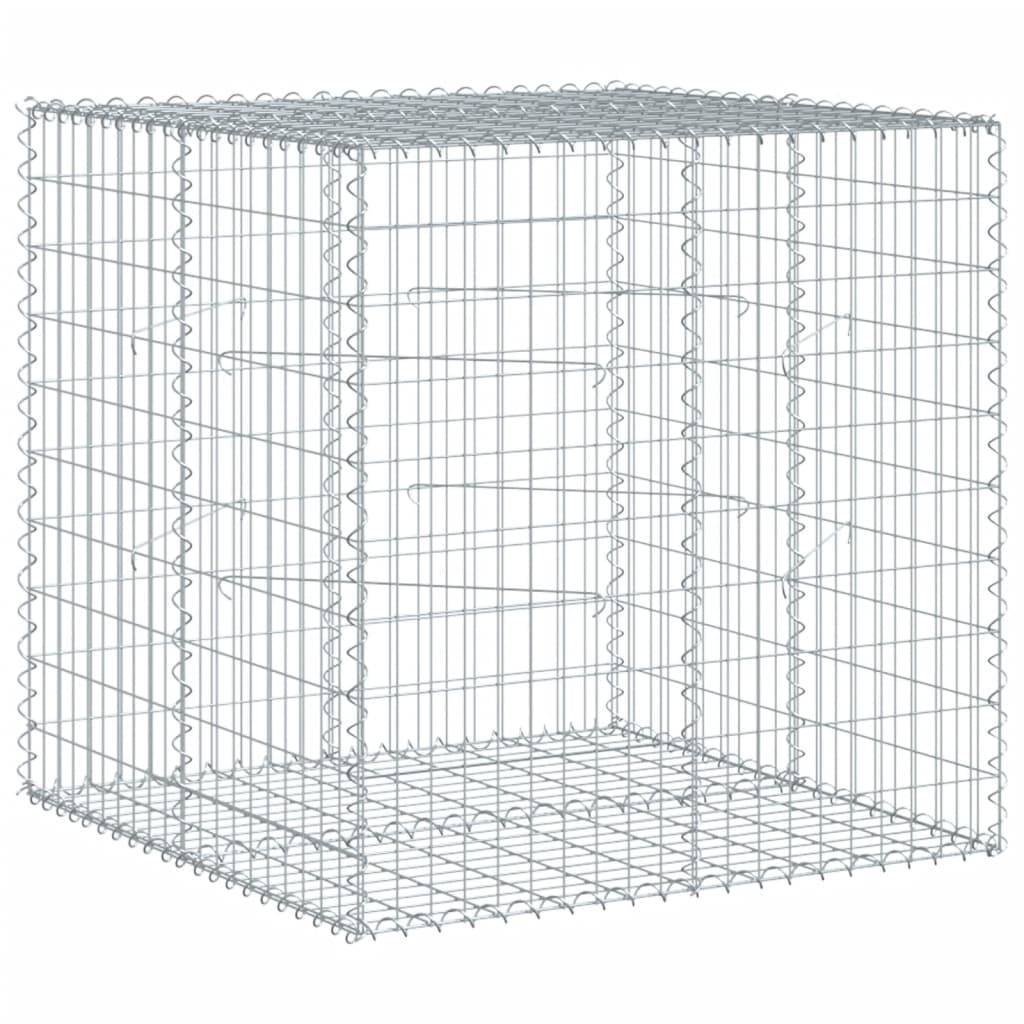 Vidaxl - Panier gabion avec couvercle 100x100x100 cm fer galvanisé vidaXL 3295190 - Image 6