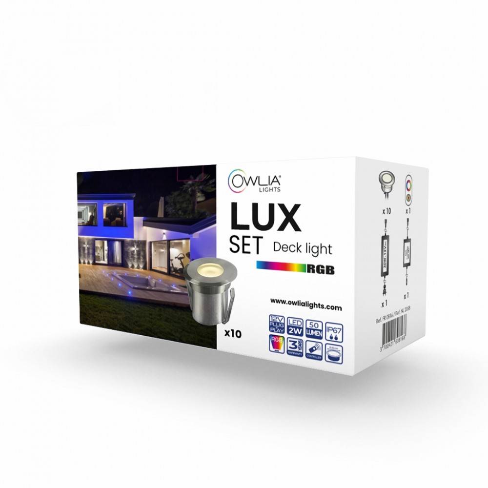 Decklinea - 10 Spots LED LUX RGB - Transformateur 30W - 50 000 Heures de Durée de Vie Moyenne - PLUG and PLAY - Garantie 3 ans - Image 5