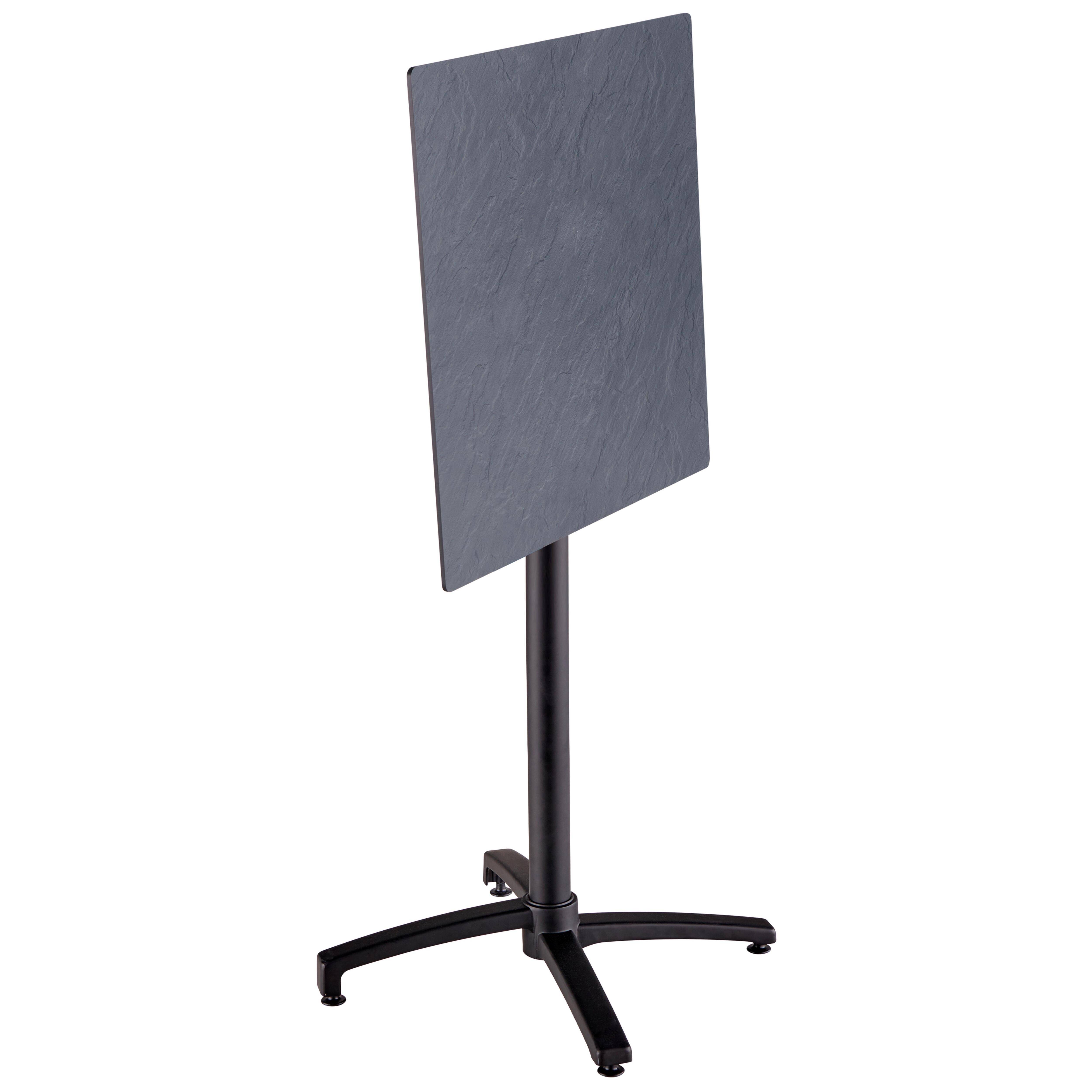 Oviala - Ensemble table haute stratifié gris et 2 chaises hautes taupe - Oviala - Image 3