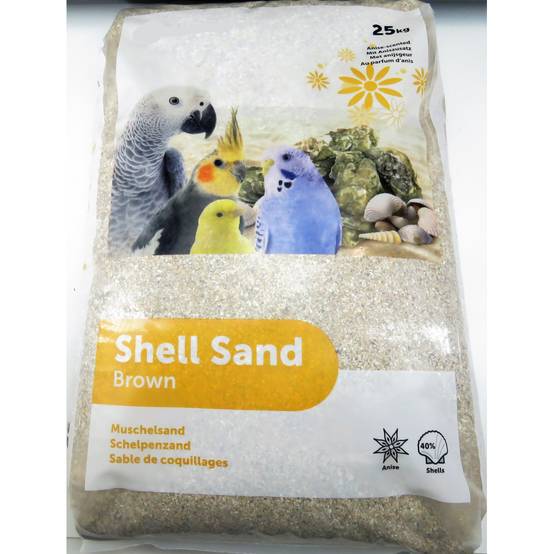 Animallparadise - Coquilles d'huîtres brun krusta 25 kg pour oiseaux - Image 1